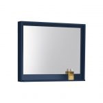 40" Wide Mirror w/ Shelf - Gloss Blue