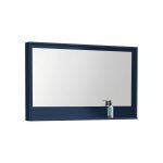 48" Wide Mirror w/ Shelf - Gloss Blue