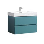 Bliss 30" Turquoise Green Wall Mount Modern Bathroom Vanity