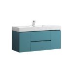 Bliss 48" Turquoise Green Wall Mount Single Sink Modern Bathroom Vanity