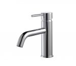 Aqua Rondo Single Hole Mount Bathroom Vanity Faucet - Chrome