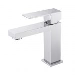 Aqua Kubo Single Lever Bathroom Vanity Faucet - Chrome