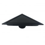 Kube 6.5" Triangle Stainless Steel Tile Grate - Matte Black