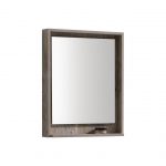 24" Wide Mirror w/ Shelve - Nature Wood