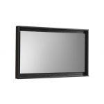 48" Wide Mirror w/ Shelf - Black