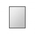 Kube 23" Stainless Steel Framed Mirror - Matte Black
