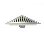 Kube 6.5" Triangle Stainless Steel Pixel Grate - Chrome